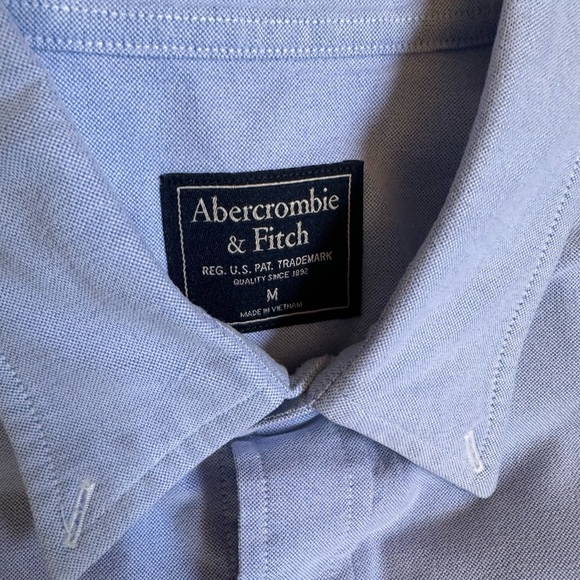 Abercrombie & Fitch Blue Button Down Business Casual Shirt - Picture 3 of 6
